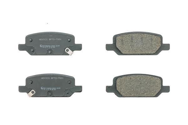 Jeu de 4 plaquettes de frein AISIN ref. BPTS-7001